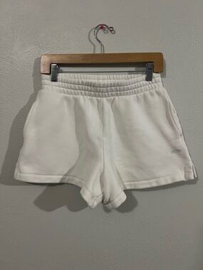 Vans Women's Off White Athletic Sweat Pants Shorts size Small